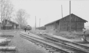 Товарный двор ужд. станции "Спас-Клепики" в 1980-е годы.